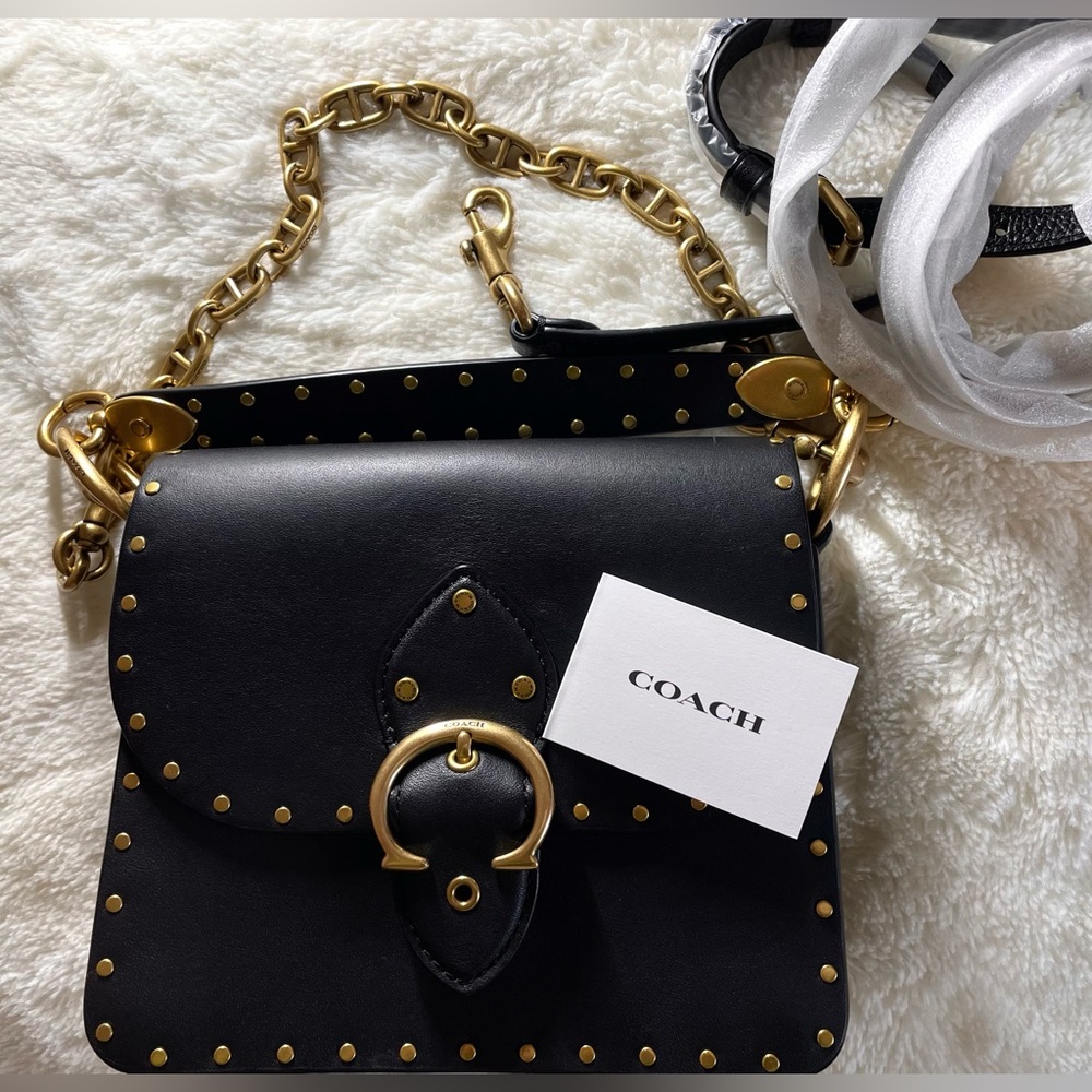 Coach Beat 18 Crossbody Bag with Brass Rivets